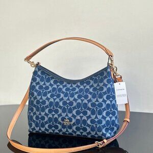 NWT COACH Laurel Shoulder Bag - Blue Denim